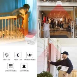 Detepo Entreemelder Met Beweging Detector - Toegangsmelder - Doorgangsmelder - Plug & Play – Winkelbel Met Sensor - Incl. Batterijen -Makita || Merkloos || Stanley Verkoopwinkel 1200x1200 3399