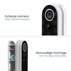 Gologi Draadloze Deurbel - HD Video Deurbel - Met Camera En Wifi - Inclusief Gong - Nederlandstalige App - Waterdicht - Met 32GB SD-kaart - Wit -Makita || Merkloos || Stanley Verkoopwinkel 1200x1200 3408