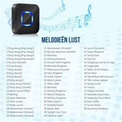 Strex Draadloze Deurbel Met 2 Ontvangers Op Batterij - Plug & Play - 300 Meter - 4 Volume / 58 Melodieën - IP55 Waterdicht -Makita || Merkloos || Stanley Verkoopwinkel 1200x1200 3414