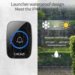 Draadloze Deurbel Set – Met Ontvanger Op Batterij - Bereik 300 Meter - IP65 Waterdicht - Zwart -Makita || Merkloos || Stanley Verkoopwinkel 1200x1200 3454