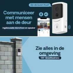 Housetrack Video Deurbel Met Camera En Wifi - 1080p Deurbel Draadloos - Videodeurbel Batterij - Waterdicht Deurbel Camera - Doorbell Met App -Makita || Merkloos || Stanley Verkoopwinkel 1200x1200 3482