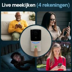 Housetrack Video Deurbel Met Camera En Wifi - 1080p Deurbel Draadloos - Videodeurbel Batterij - Waterdicht Deurbel Camera - Doorbell Met App -Makita || Merkloos || Stanley Verkoopwinkel 1200x1200 3485