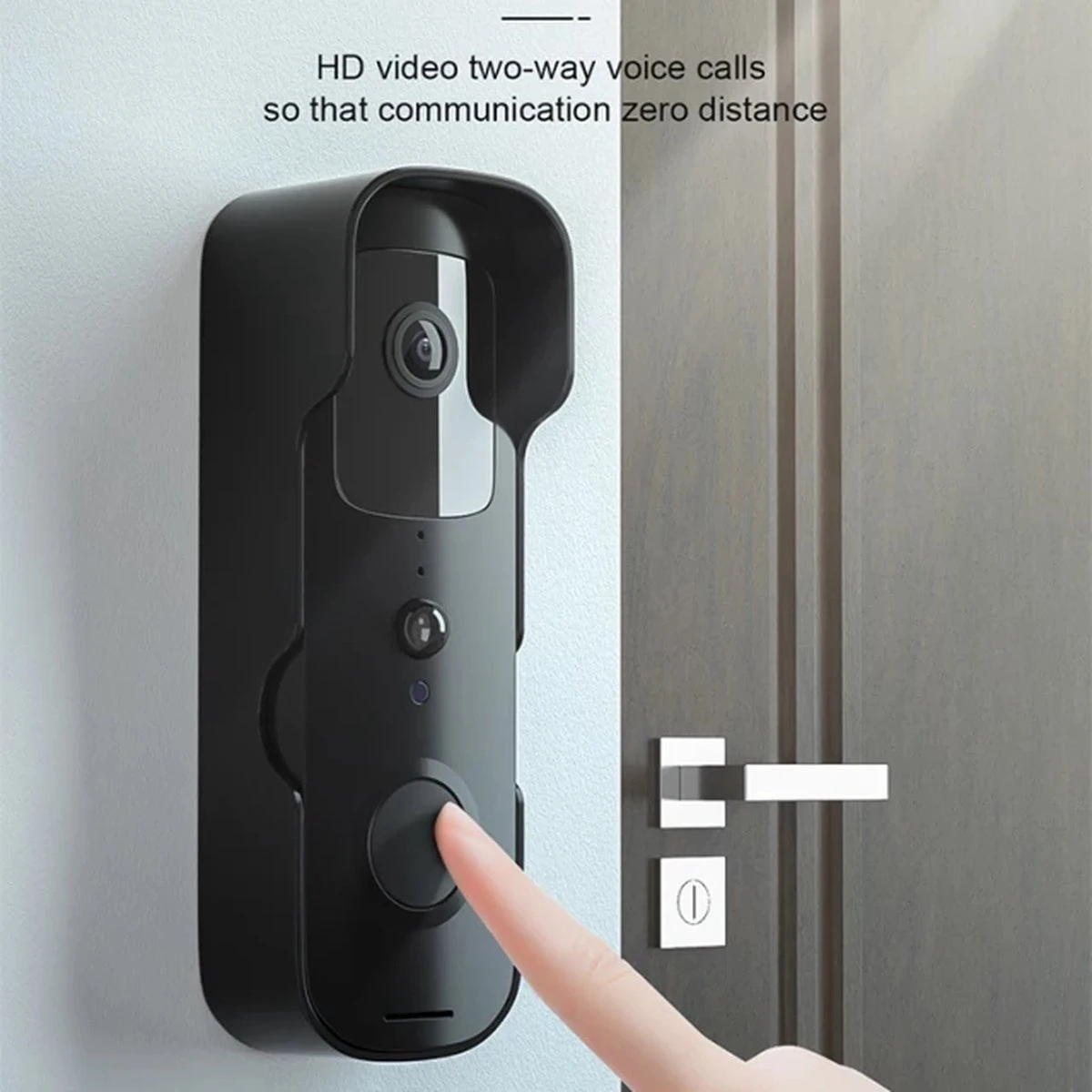 T-ring Smarthome Video Deurbel V3 - Deurbelset - Draadloos - IOS En Android - Zwart (Geen Abonnement Verplichting) (incl. 2 X Oplaadbare Accu Batterijen En Losse Bel.) EXTRA SMAL MODEL ! 3 T-ring Smarthome Video Deurbel V3 - Deurbelset - Draadloos - IOS En Android - Zwart (Geen Abonnement Verplichting) (incl. 2 X Oplaadbare Accu Batterijen En Losse Bel.) EXTRA SMAL MODEL ! - Afbeelding 3