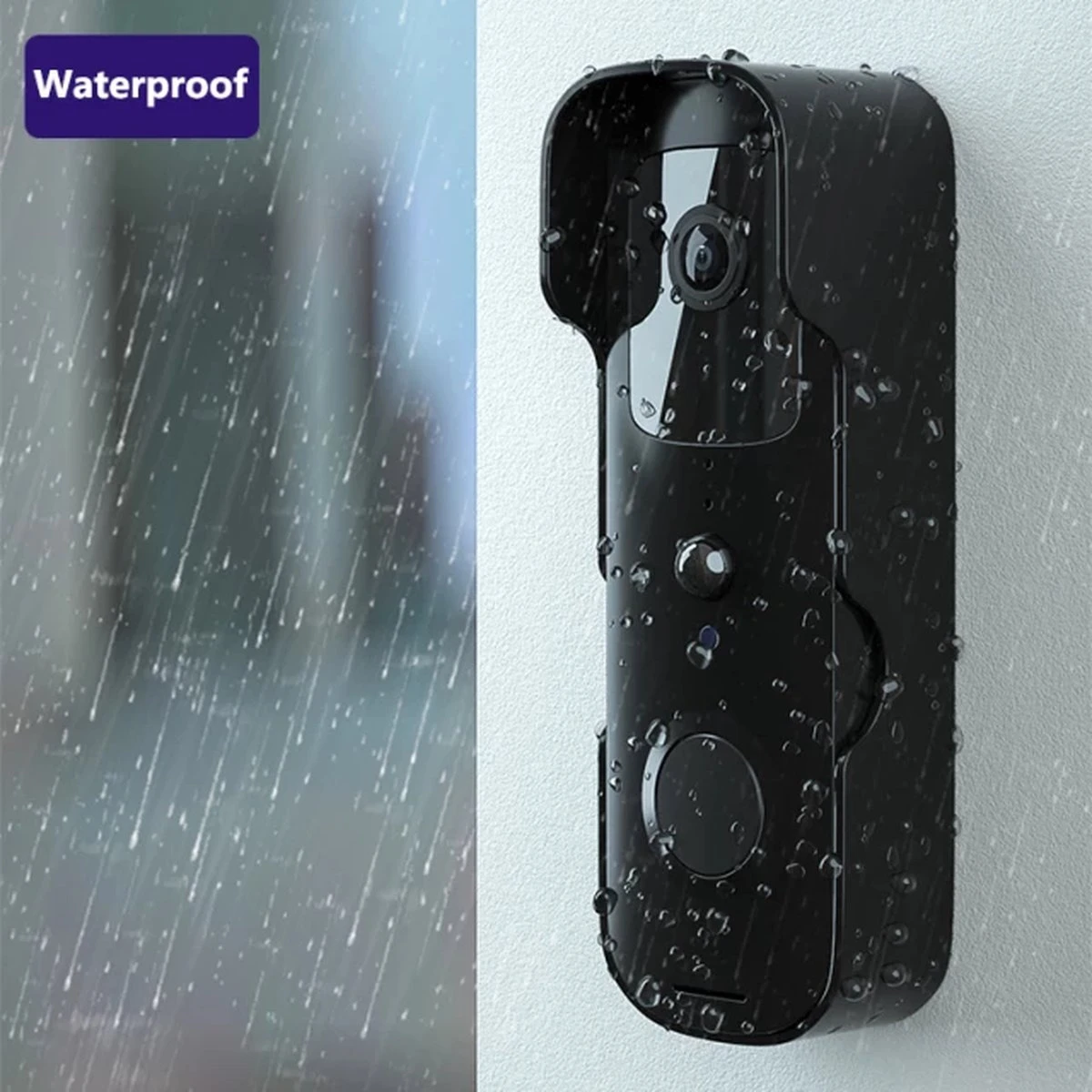 T-ring Smarthome Video Deurbel V3 - Deurbelset - Draadloos - IOS En Android - Zwart (Geen Abonnement Verplichting) (incl. 2 X Oplaadbare Accu Batterijen En Losse Bel.) EXTRA SMAL MODEL ! 4 T-ring Smarthome Video Deurbel V3 - Deurbelset - Draadloos - IOS En Android - Zwart (Geen Abonnement Verplichting) (incl. 2 X Oplaadbare Accu Batterijen En Losse Bel.) EXTRA SMAL MODEL ! - Afbeelding 4