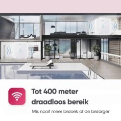 AVANTEK Draadloze Deurbel Met 2 Ontvangers - Wit - Bereik 400 Meter - Waterdicht - Zonder Batterijen - 52 Melodieën -Makita || Merkloos || Stanley Verkoopwinkel 1200x1200 3561