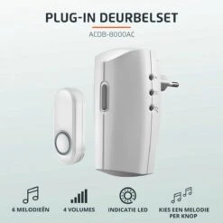 KlikAanKlikUit ACDB-8000AC - Draadloze Deurbel + Ontvanger - Wit -Makita || Merkloos || Stanley Verkoopwinkel 1200x1200 3580