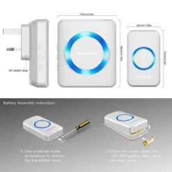 TeckNet Draadloze Deurbel Met 2 Ontvangers Op Stroom -Makita || Merkloos || Stanley Verkoopwinkel 1200x1200 3589