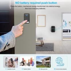 Tecknet Draadloze Deurbel - Deurbelset - Met 2 Ontvanger - Duurzame Zender Zonder Batterijen - Zwart -Makita || Merkloos || Stanley Verkoopwinkel 1200x1200 3646