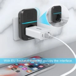 Tecknet Draadloze Deurbel - Deurbelset - Met 2 Ontvanger - Duurzame Zender Zonder Batterijen - Zwart -Makita || Merkloos || Stanley Verkoopwinkel 1200x1200 3647