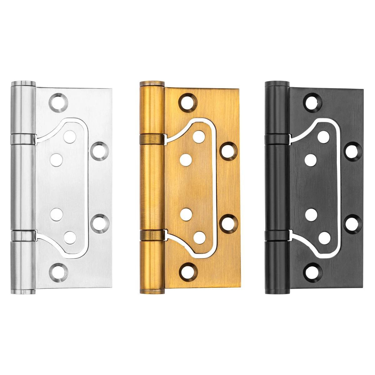 Gemakkelijk Te Plaatsen Deurscharnieren - Plaatsen Zonder Frezen Of Beitelwerk - Set Van 3 - Louvrescharnieren - Zware Uitvoering - Inclusief Schroeven - 100 X 40 MM - RVS 8 Gemakkelijk Te Plaatsen Deurscharnieren - Plaatsen Zonder Frezen Of Beitelwerk - Set Van 3 - Louvrescharnieren - Zware Uitvoering - Inclusief Schroeven - 100 X 40 MM - RVS - Afbeelding 8