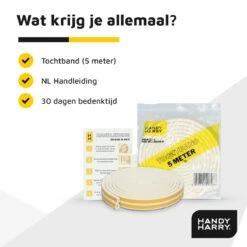 HANDY HARRY® Tochtband Zelfklevende 5 Meter - 6x9mm - Tochtstrip Schuim -Makita || Merkloos || Stanley Verkoopwinkel 1200x1200 3749