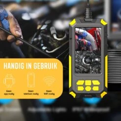 Endoscoop Camera Dual Lens Inspectiecamera 10M – Full HD – 4.5” Scherm – Luxe Opbergtas - IP68 Waterdicht – Incl. Micro SD Kaart 32GB -Makita || Merkloos || Stanley Verkoopwinkel 1200x1200 375