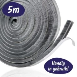 Merkloos Tochtstrip - Tochtstopper - Tochtrol - Tochtband Zelfklevend - Tochtstrips Voor Deuren - Deur En Raam - Tochtborstel - Rol - 5 Meter