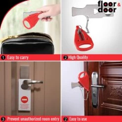 Portable Travel Door Lock - Reis Deur Slot Draagbaar (met Zakje) - Reisslot - Anti-Inbraak - Voor Een Optimaal Veilig Gevoel Onderweg -Makita || Merkloos || Stanley Verkoopwinkel 1200x1200 3756