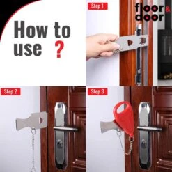 Portable Travel Door Lock - Reis Deur Slot Draagbaar (met Zakje) - Reisslot - Anti-Inbraak - Voor Een Optimaal Veilig Gevoel Onderweg -Makita || Merkloos || Stanley Verkoopwinkel 1200x1200 3757