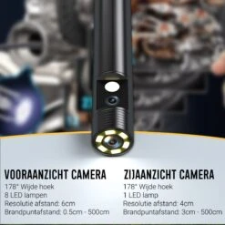 Endoscoop Camera Dual Lens Inspectiecamera 10M – Full HD – 4.5” Scherm – Luxe Opbergtas - IP68 Waterdicht – Incl. Micro SD Kaart 32GB -Makita || Merkloos || Stanley Verkoopwinkel 1200x1200 376