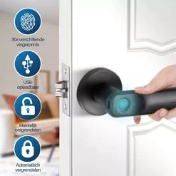 MOWA Deurklink Vergrendeling - Smart Lock - Slim - Vingerafdruk - Kinderslot - Slimme - Beveiliging - 2 Stuks -Makita || Merkloos || Stanley Verkoopwinkel 1200x1200 3779