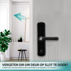 Apeiron Smart Lock - Slim Deurslot - Werkt Op Batterijen & App - Deurklink Met Vingerafdruk - Deurklink Met App - Intelligent Smartlock - Wi-Fi Deurklink - Codevergrendeling - Kantoorslot Smart Deurklink -Makita || Merkloos || Stanley Verkoopwinkel 1200x1200 3800