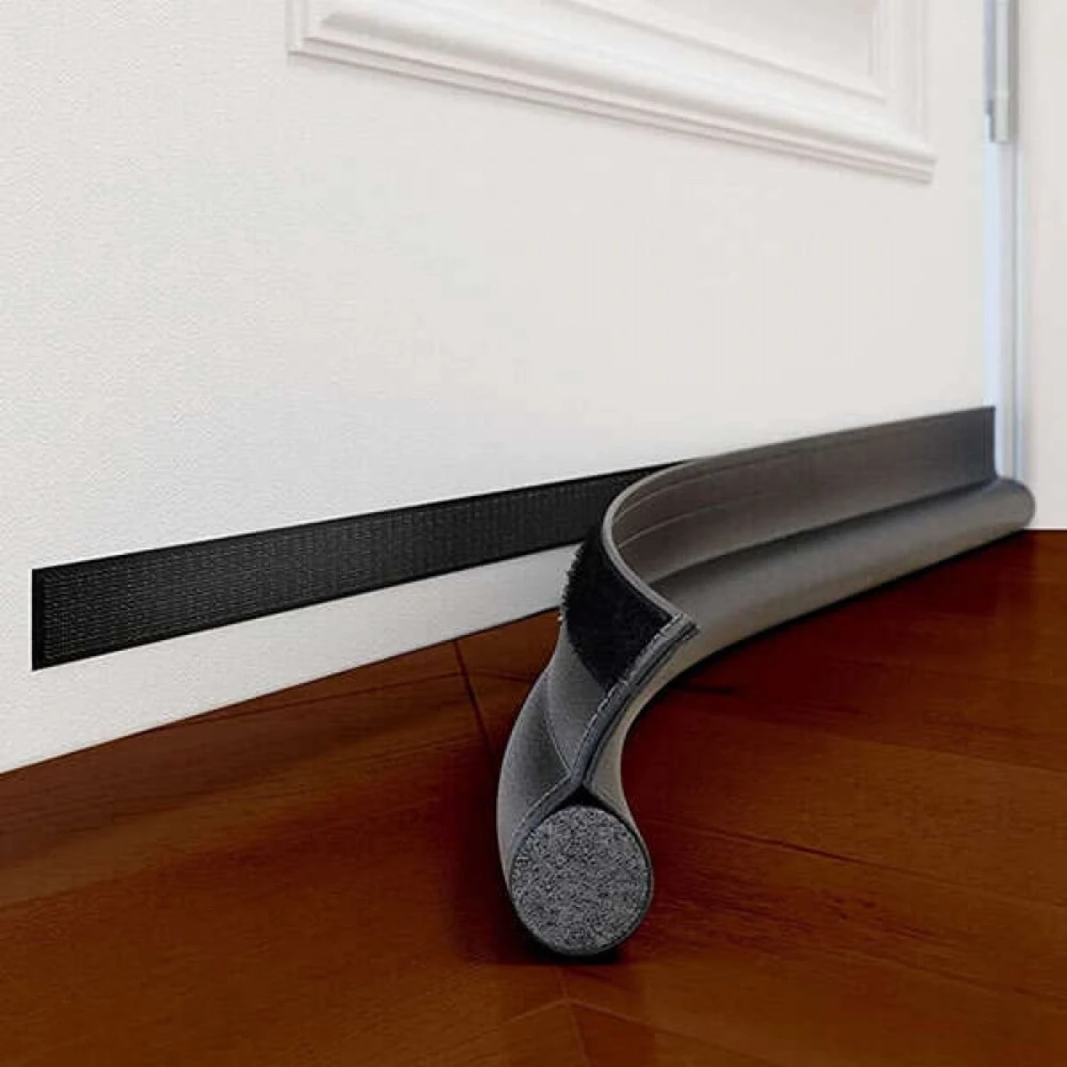Merkloos Tochtstopper - 95 Cm - 2 X Enkele Tochtrol - Deur Isolatie - Tochtstopper - Aanpasbaar - Antraciet 4 Merkloos Tochtstopper - 95 Cm - 2 X Enkele Tochtrol - Deur Isolatie - Tochtstopper - Aanpasbaar - Antraciet - Afbeelding 4