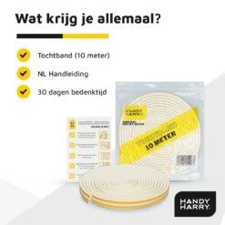 HANDY HARRY® Tochtband Zelfklevende 10 Meter - 6x9mm - Tochtstrip Schuim -Makita || Merkloos || Stanley Verkoopwinkel 1200x1200 3825