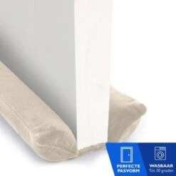 Dieux® - Tochtstrip - Lichtgrijs - Tochtstrips Voor Deuren - Tochtstopper - Tochtrol Deur - Dubbelzijdig - Aanpasbaar - Tochthond - Tochtkussen - Tochtband - Duurzaam - Isolatie - Housewarming Cadeau