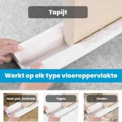 Merkloos Extra Isolerende Tochtrol Voor Deuren | 95 X 4 Cm | Dubbele Tochtrol | Tochtstopper | Tochtkussen Voor Deur | Tochtwering | Gemaakt Van Leer | Wit -Makita || Merkloos || Stanley Verkoopwinkel 1200x1200 3852