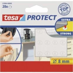 Tesa Geluiddemper Rond - Transparant - Ø 8 Mm - 28 Stuks