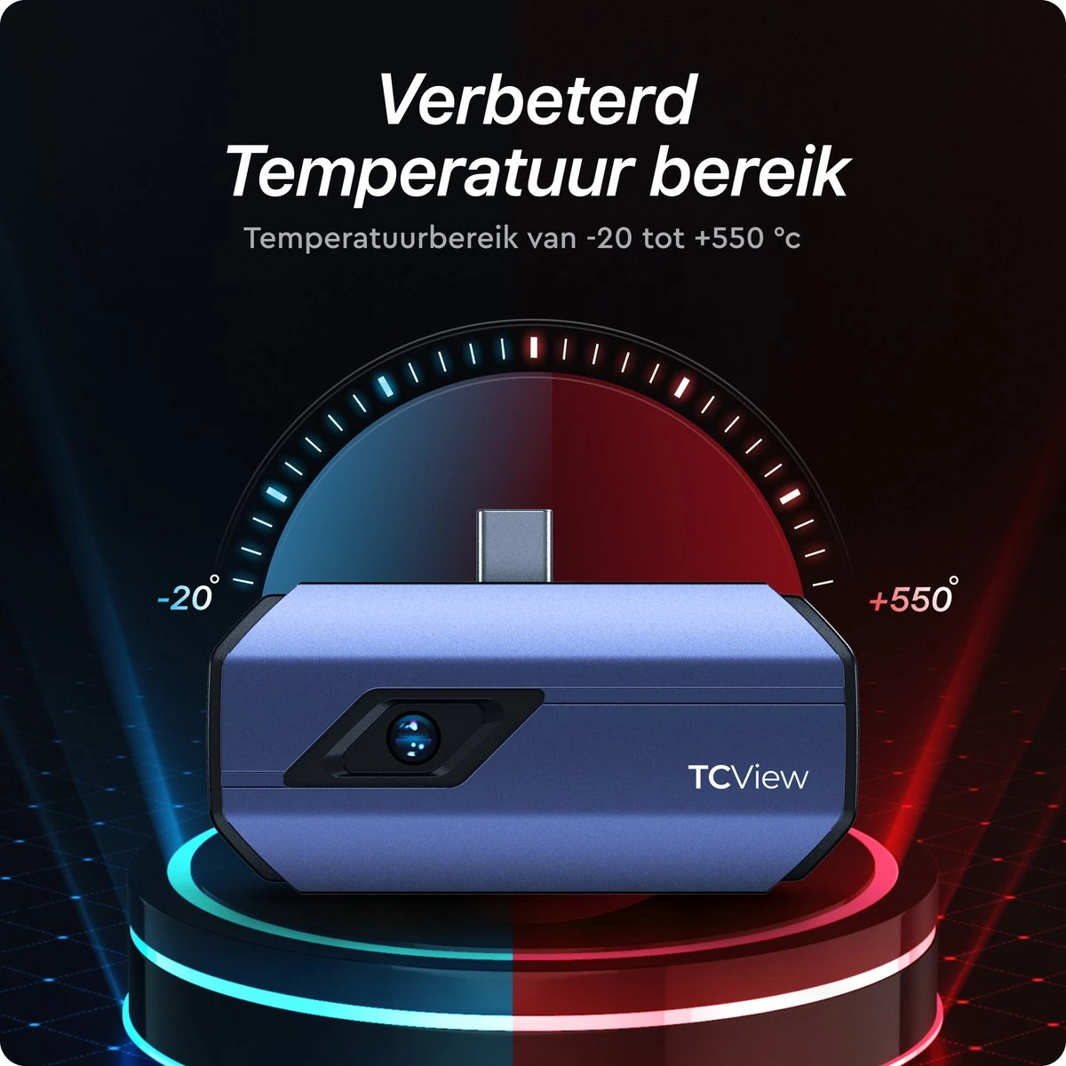 Linocs - Warmtebeeldcamera PRO2023 - Warmtecamera Voor Android En Windows - 256 X 192 Pixels - -20 Tot +550 °C 2 Linocs - Warmtebeeldcamera PRO2023 - Warmtecamera Voor Android En Windows - 256 X 192 Pixels - -20 Tot +550 °C - Afbeelding 2