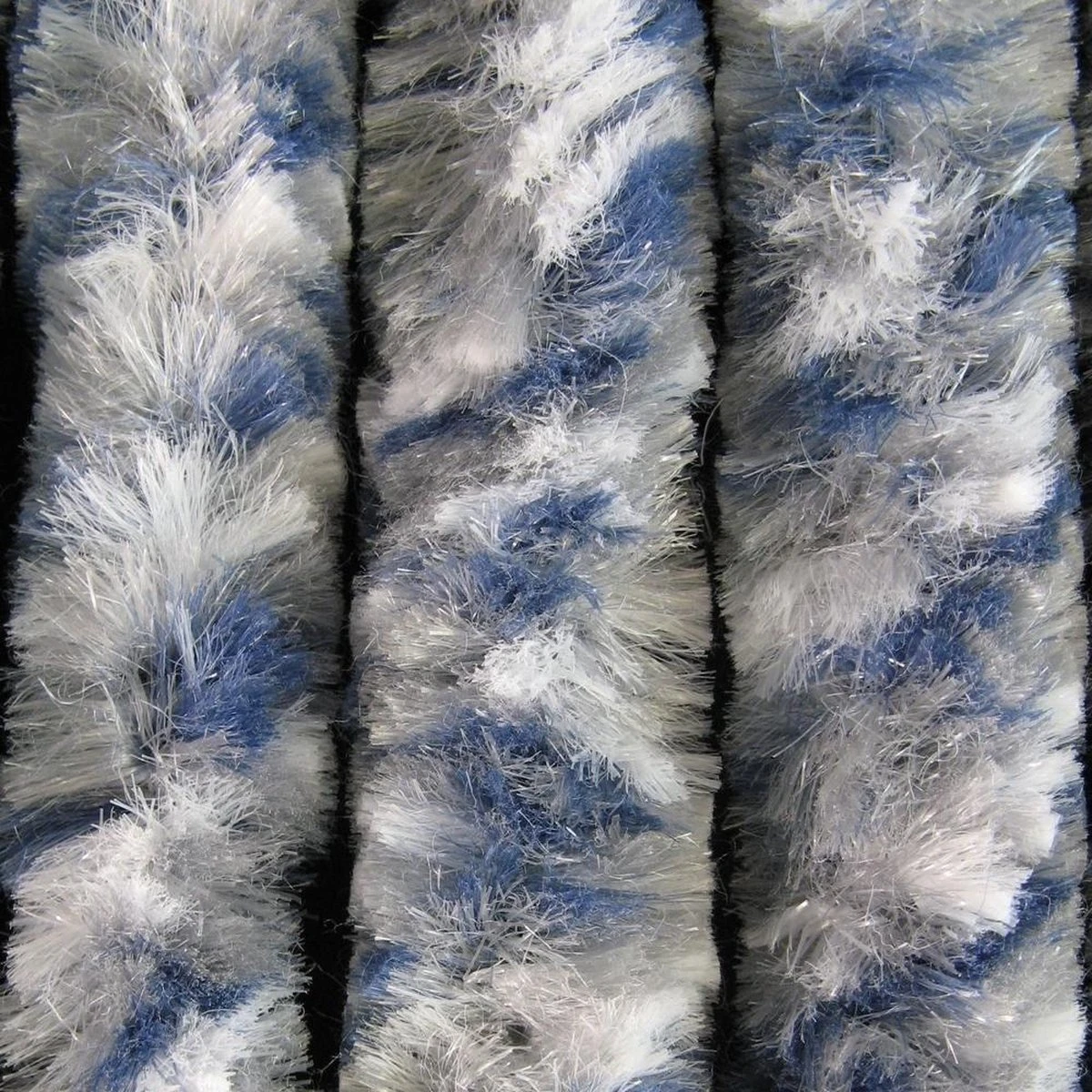 Merkloos Cortenda Kattenstaart Vliegengordijn - 90 X 220 Cm - Blauw/Grijs/Wit 2 Merkloos Cortenda Kattenstaart Vliegengordijn - 90 X 220 Cm - Blauw/Grijs/Wit - Afbeelding 2