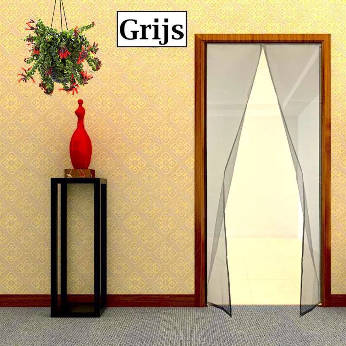 J-Pro Magnetisch Vliegengordijn - High Quality Glasvezel Deurhor- Deurgordijn - 210x101 Cm – Grijs 7 J-Pro Magnetisch Vliegengordijn - High Quality Glasvezel Deurhor- Deurgordijn - 210x101 Cm – Grijs - Afbeelding 7