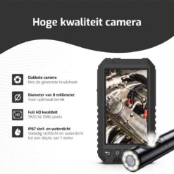 STURMM® ST-IC401 - Industriële Endoscoop Met Dubbele Camera - Professionele Inspectiecamera - 5.0 INCH Display - Inclusief Gratis 32GB Micro SD - 10 Meter Kabel -Makita || Merkloos || Stanley Verkoopwinkel 1200x1200 405