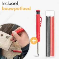 Winkelhaak - Blokhaak - Zwaaihaak - Schrijfhaak - Speed Square - Metaal - Inclusief Bouwpotlood - Gratis Vervulbaar Bouwpotlood -Makita || Merkloos || Stanley Verkoopwinkel 1200x1200 416