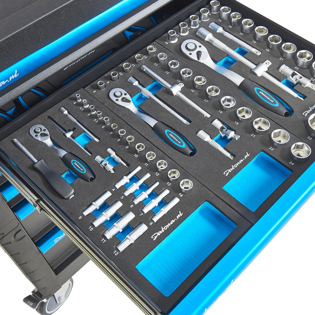 Datona® Gevulde Gereedschapswagen Ultimate Plus 8 Lades 5 Lades Gevuld - Zwart 9 Datona® Gevulde Gereedschapswagen Ultimate Plus 8 Lades 5 Lades Gevuld - Zwart - Afbeelding 9