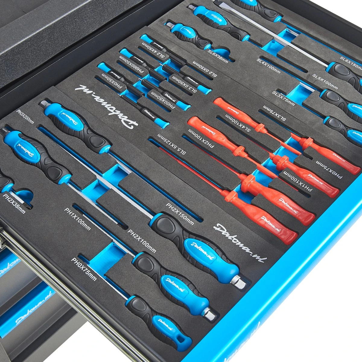 Datona® Gevulde Gereedschapswagen Ultimate Plus 8 Lades 5 Lades Gevuld - Zwart 10 Datona® Gevulde Gereedschapswagen Ultimate Plus 8 Lades 5 Lades Gevuld - Zwart - Afbeelding 10