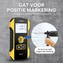 Fnirsi Digitale Leidingdetector WD-01 - Kabelzoeker - Multidetector - Detector - Leidingzoeker - Kabeldetector -Makita || Merkloos || Stanley Verkoopwinkel 1200x1200 433