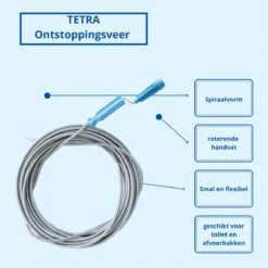 TETRA Ontstoppingsveer 10 M - Ø 6mm - Reinigingsveer - Afvoerontstopper - Gootsteenontstopper -Makita || Merkloos || Stanley Verkoopwinkel 1200x1200 44