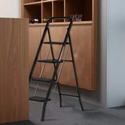 Kibani Keukentrapje - 4 Treden - Huishoudtrap - Keukentrap - Opstapje - Metaal - Opvouwbaar - Inklapbaar - Zwart - Antislip - Stevig 10 Kibani Keukentrapje - 4 Treden - Huishoudtrap - Keukentrap - Opstapje - Metaal - Opvouwbaar - Inklapbaar - Zwart - Antislip - Stevig -Makita || Merkloos || Stanley Verkoopwinkel 1200x1200 445
