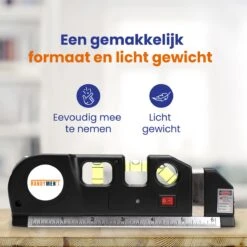 Handymen Kruislijnlaser - Lijnlaser Waterpas - Laserwaterpas Met Afstandsmeter - Rolmaat 2,5m - Alles In Één -Makita || Merkloos || Stanley Verkoopwinkel 1200x1200 457