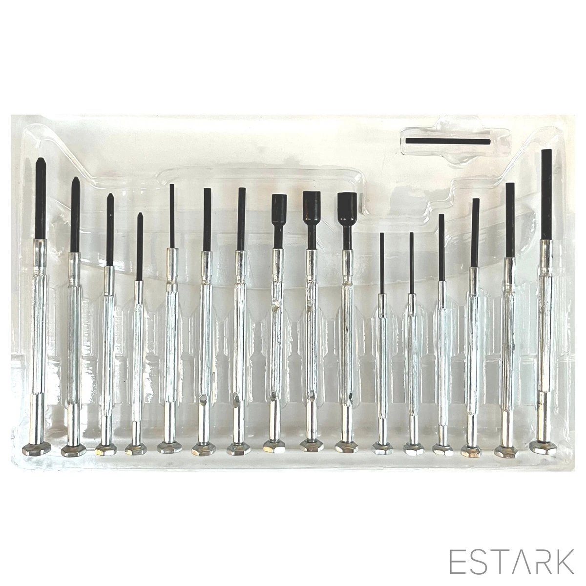 Mini Schroevendraaier Set - Kruiskop / Platte Kop - Precisie Juweliers Schroevendraaier Set - Kleine Horloge Schroevendraaier - Plat Kruis - 16-DELIG 13 Mini Schroevendraaier Set - Kruiskop / Platte Kop - Precisie Juweliers Schroevendraaier Set - Kleine Horloge Schroevendraaier - Plat Kruis - 16-DELIG - Afbeelding 13