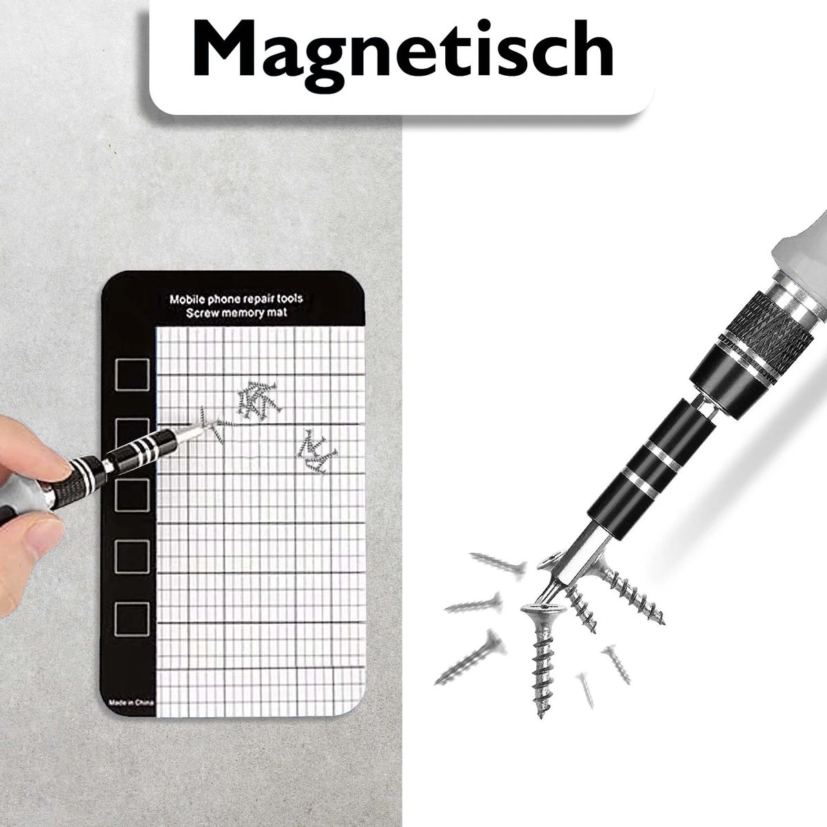 Dieux® - 125 Delige Precisie Schroevendraaierset - Grijs - Magnetisch - Schroevendraaier - Gereedschapset - Bidset - Gereedschap - Reparatie - Werkbank - Opbergbox - Pasen 3 Dieux® - 125 Delige Precisie Schroevendraaierset - Grijs - Magnetisch - Schroevendraaier - Gereedschapset - Bidset - Gereedschap - Reparatie - Werkbank - Opbergbox - Pasen - Afbeelding 3