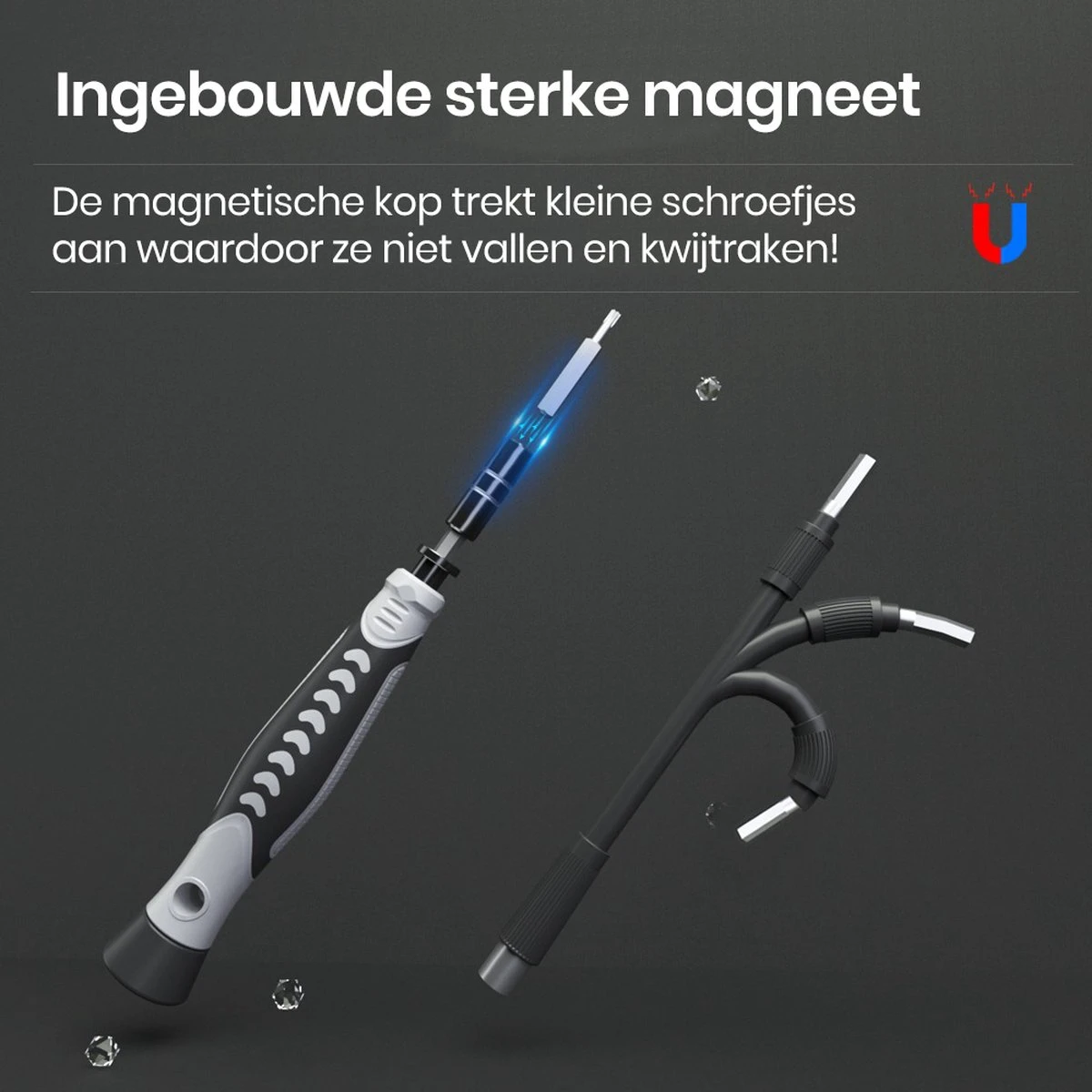 Brute Strength - 138 Delige Precisie Schroevendraaierset Magnetisch - Universeel - Magnetisch - Gereedschapset- Schroevendraaiers - Bitset Met Torx - Cadeau Voor Man 11 Brute Strength - 138 Delige Precisie Schroevendraaierset Magnetisch - Universeel - Magnetisch - Gereedschapset- Schroevendraaiers - Bitset Met Torx - Cadeau Voor Man - Afbeelding 11