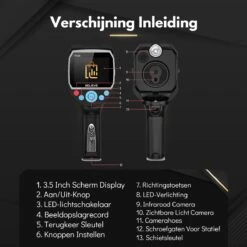 BELIEVE Warmtebeeldcamera Met Micro SD En Zaklamp - Digitale Warmtecamera Voor Windows En Android En IOS - Warmtemeter - 320x240 Pixel LCD-scherm -20° Tot +450° -Makita || Merkloos || Stanley Verkoopwinkel 1200x1200 553