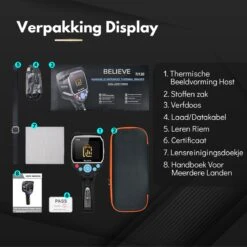 BELIEVE Warmtebeeldcamera Met Micro SD En Zaklamp - Digitale Warmtecamera Voor Windows En Android En IOS - Warmtemeter - 320x240 Pixel LCD-scherm -20° Tot +450° -Makita || Merkloos || Stanley Verkoopwinkel 1200x1200 555