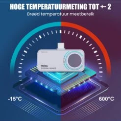 TibaGoods - Warmtebeeldcamera - Warmtecamera Voor Android En Windows (USBC) - 256 X 192 Pixels - -15 Tot 600 °C - Thermische Camera 10 TibaGoods - Warmtebeeldcamera - Warmtecamera Voor Android En Windows (USBC) - 256 X 192 Pixels - -15 Tot 600 °C - Thermische Camera -Makita || Merkloos || Stanley Verkoopwinkel 1200x1200 57