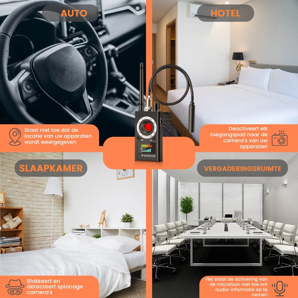 PuroTech Signaaldetector - Detectieapparaat - RF Bug Finder - Anti Afluisterapparatuur - Anti Spy Detector - Spy Cam - GPS Tracker - Verborgen Camera - Device Finder 2 PuroTech Signaaldetector - Detectieapparaat - RF Bug Finder - Anti Afluisterapparatuur - Anti Spy Detector - Spy Cam - GPS Tracker - Verborgen Camera - Device Finder - Afbeelding 2