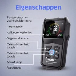 Mestek Pinless Vochtmeter WM700A - Hygrometer - Muren - Hout - Binnen - Inclusief Opbergzakje -Makita || Merkloos || Stanley Verkoopwinkel 1200x1200 608