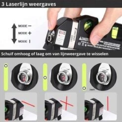 Laserwaterpas – 3 Verschillende Lasers – Inclusief Rolmaat 2,50 Cm - Klussen - Waterpas Met Laser - Torpedo Waterpas 12 Laserwaterpas – 3 Verschillende Lasers – Inclusief Rolmaat 2,50 Cm - Klussen - Waterpas Met Laser - Torpedo Waterpas -Makita || Merkloos || Stanley Verkoopwinkel 1200x1200 643