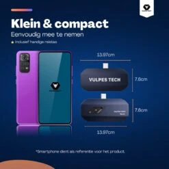 Vulpes Tech® Warmtebeeldcamera PRO - Warmtemeter Voor Android (USB-C) Apparaten - -20 Tot +550°C - 256 X 192 Pixel - Thermische Camera - Pro Versie -Makita || Merkloos || Stanley Verkoopwinkel 1200x1200 673