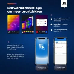 Vulpes Tech® Warmtebeeldcamera PRO - Warmtemeter Voor Android (USB-C) Apparaten - -20 Tot +550°C - 256 X 192 Pixel - Thermische Camera - Pro Versie -Makita || Merkloos || Stanley Verkoopwinkel 1200x1200 675
