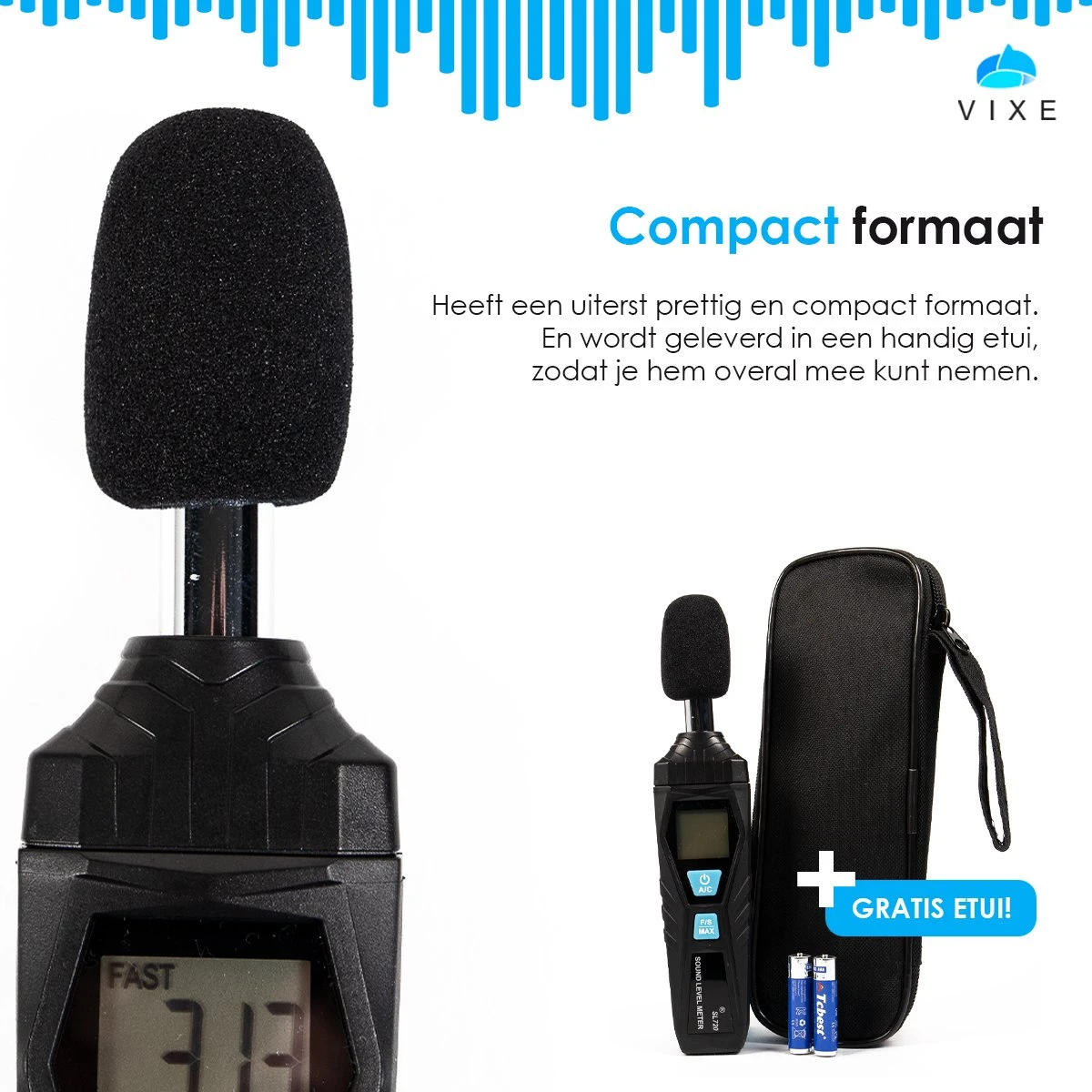 Decibel Meter - Db Meter - Geluidsmeter - Meet Tussen 30 DB En 130 DB - Nauwkeurig Tot 1,5 DB - Inclusief Batterijen 2 Decibel Meter - Db Meter - Geluidsmeter - Meet Tussen 30 DB En 130 DB - Nauwkeurig Tot 1,5 DB - Inclusief Batterijen - Afbeelding 2